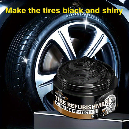 Tire Blackening Wax — Long-Lasting Shine & Scratch Concealment for Car, Bike & Motorcycle Wheels