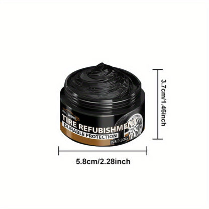 Tire Blackening Wax — Long-Lasting Shine & Scratch Concealment for Car, Bike & Motorcycle Wheels