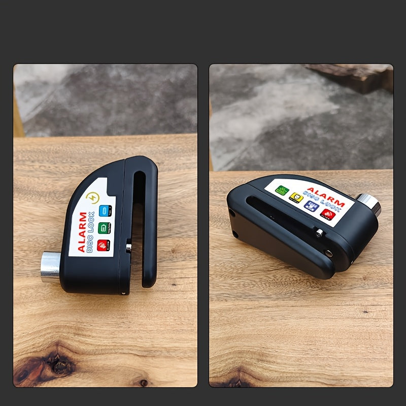 Motorcycle Lock Bicycle Lock Anti-theft Lock Disc Brake Lock Dirt Bike Lock 110dB Alarm System 500mAh Battery USB Charging Complimentary Cable Reminder Rope