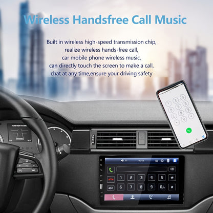 Hikity 1 din MP5 Player 9-Inch HD Touch Screen 1DIN Auto audio USB TF Card For Universal Autoradio Multimedia Player+Rear view Camera (optional)