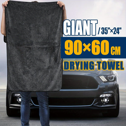 Multipurpose-Car Wash Towel 24'' X 35'' Super-thick Microfiber Towels for Cars Drying Extra Large Super Absorbent Cleaning Cloth Auto Detailing Ultra Soft Lint-Free TWISTED-LOOP DRYING TOWEL Streak-Free 1pc