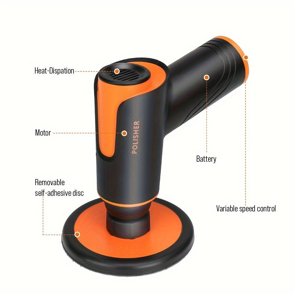 100W Wireless Rechargeable Car Waxing Machine- Small Polisher Locomotive With Repair Scratch- For Multifunctional Portable Polishing!