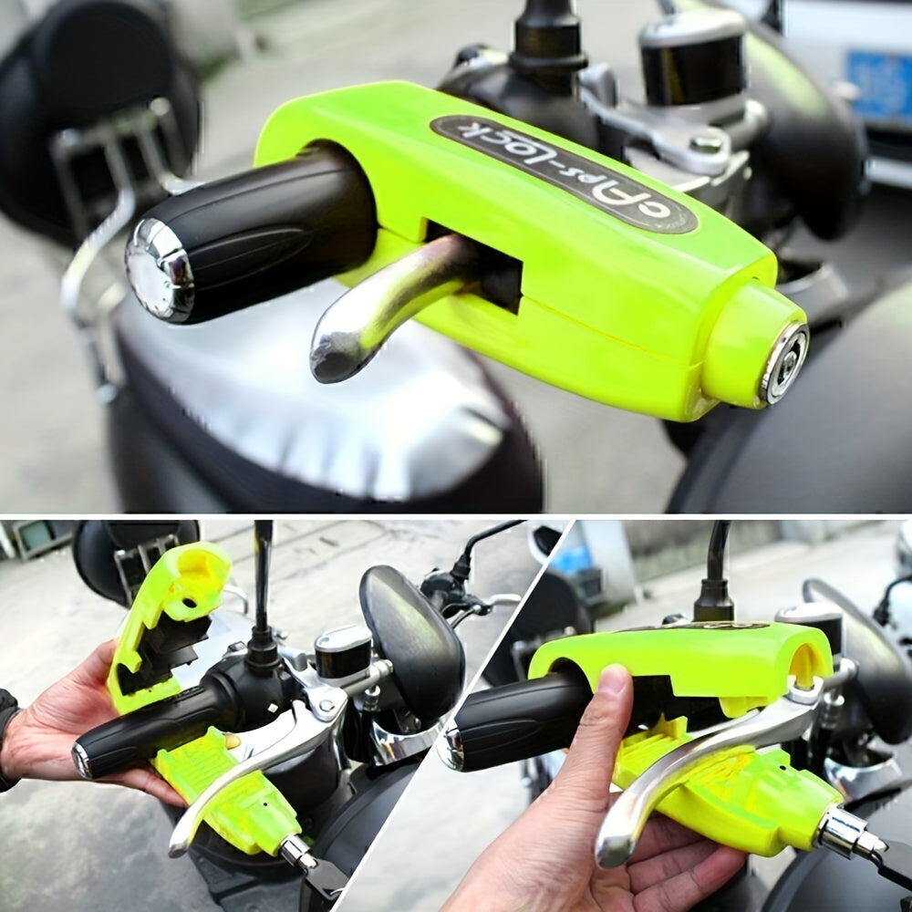 Motorcycles Handlebar Lock, Motorcycle Disc Brake Lock, Motorcycle Locks Anti-Theft Security Wheel Disc Lock, with 2 Keys for Motorbike Bike Bicycles Scooter