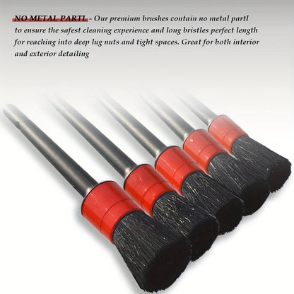 Car Detailing Brush Set 12-Piece – Interior Exterior Wheel Cleaning Kit with Sponge Cleaner & Storage Bag