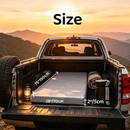 Foldable Memory Foam Car Mattress, Portable for Trunk and Rear Seat, Camping, Travel, RV, Thick Interior, Camping Car Home Bedding, Car Interior Accessory, Camping Vehicle, Travel Bedding, Foldable Mattress, Portable Bed