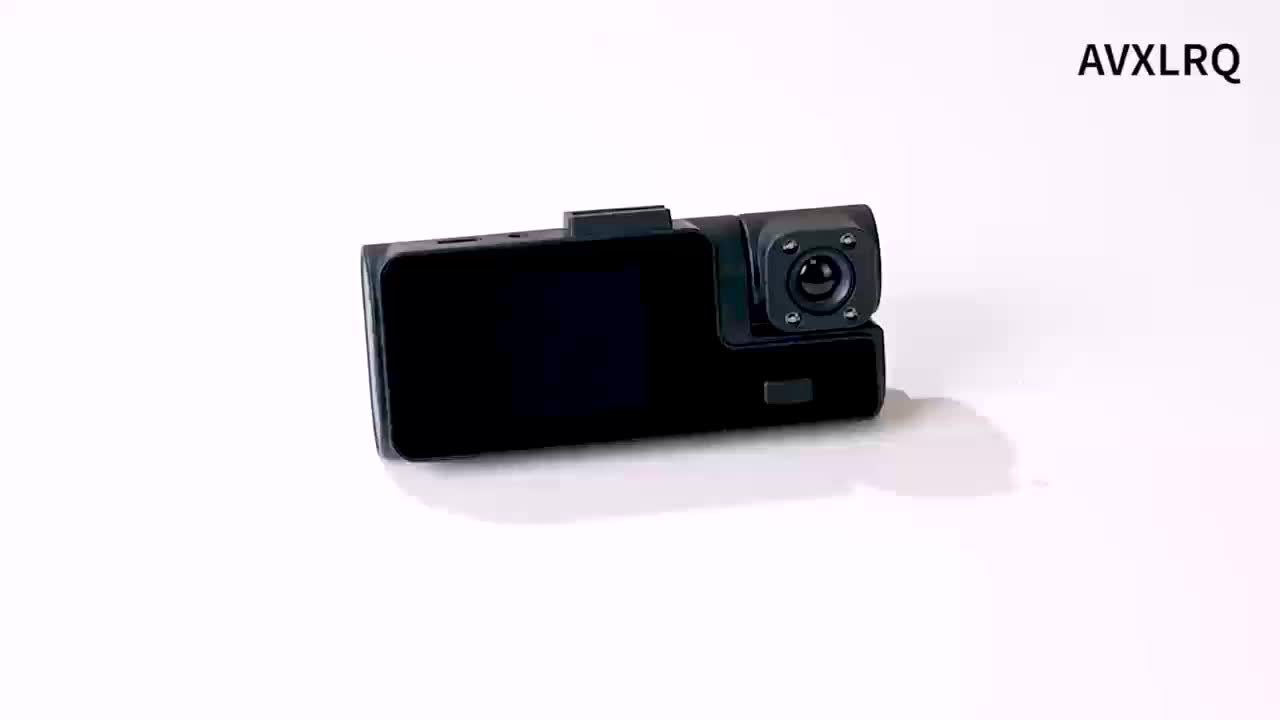1080P Triple Camera Dash Cam, Car Camera with IR Night Vision, 170° Wide Angle Car DVR Camera, 16GB/32GB TF Card Optional, Loop Recording, G-Sensor | 2-Inch IPS Screen Dual Lens Car Dashboard Video Cam, 24H Parking Mode, Christmas Gift