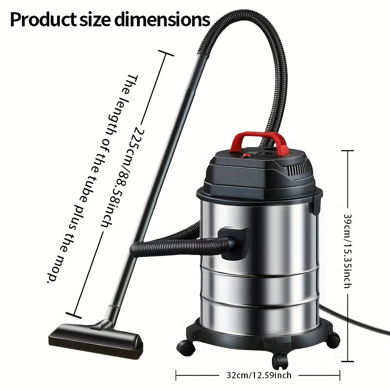 Wet Dry Vacuum Cleaner 5.28–6.6 Gal – High-Power Shop Vac, Super Suction, Efficient Filtration, for Car & Home