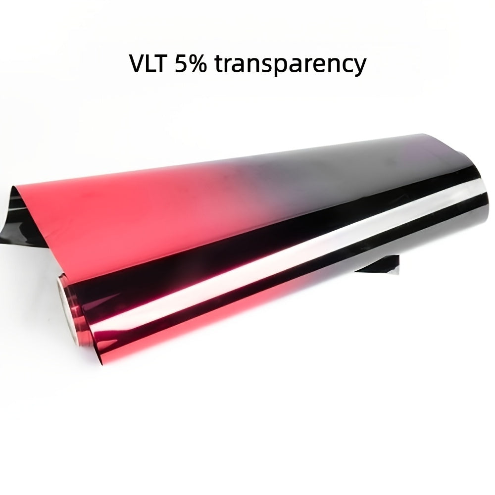 1 Roll of 19.7 X 118 Inch Two-Color Gradient Window Film with Heat Resistance, Protective, Contrasting, Tear-Off And Paste, Window Film Kit for Vehicle Exterior Additions