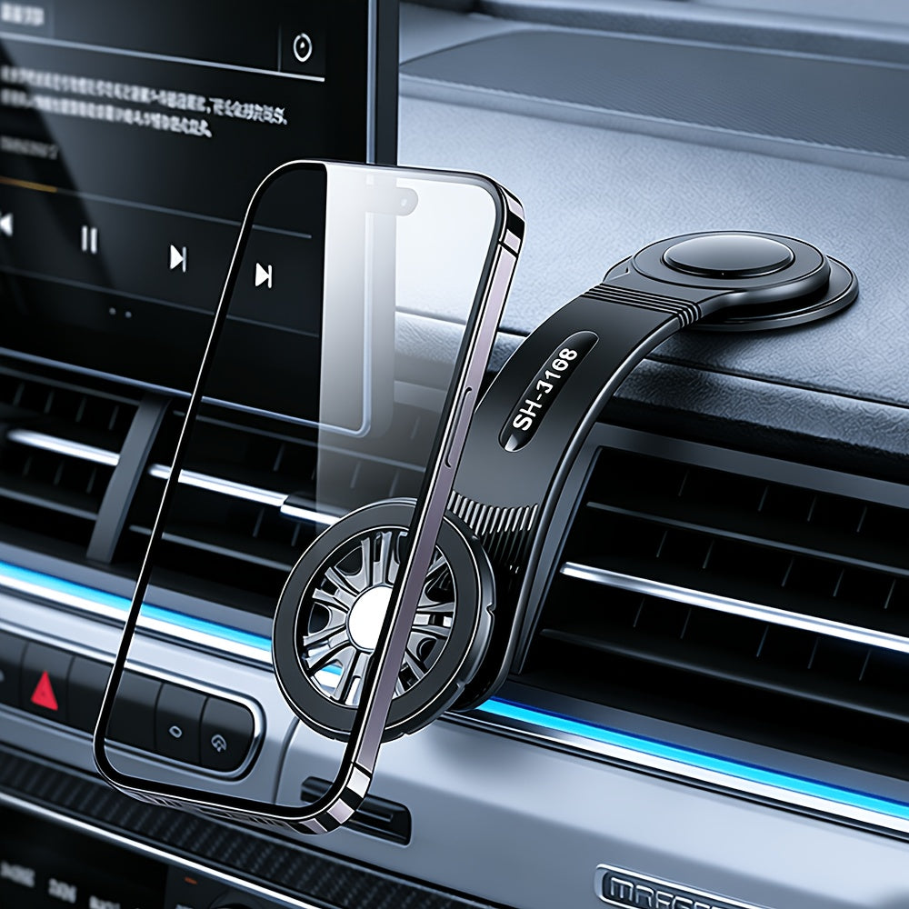 1 Fleximounts Magnetic Car Phone Holder, Detachable And Bendable Aluminum Arm, Suitable for Dashboard Installation of Most Models, Halloween, Christmas Gifts, Fashion Design, Road Trip Essentials, Modern Additions, Car Interior Additions