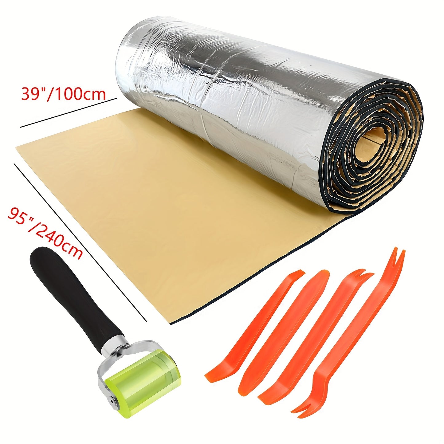 26/22Sqft Sound Deadener Car Heat Shield Noise Reduce Mat with Adhesive Layer Gifts Decorations Tools Free