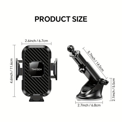 Upgraded Truck Magnetic Mobile Phone Stand - Adjustable Arm with Ergonomic Grip, Strong Suction Cup And Elliptical Design, Compatible with iPhone, Samsung, Android Smartphones, General Motors, Fashion Accessories, Texture Anti Slip Pad
