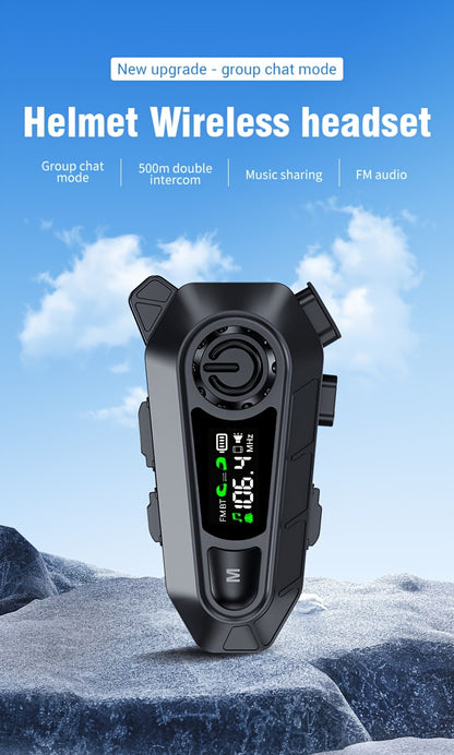 Motorcycle Helmet Wireless Intercom Headset