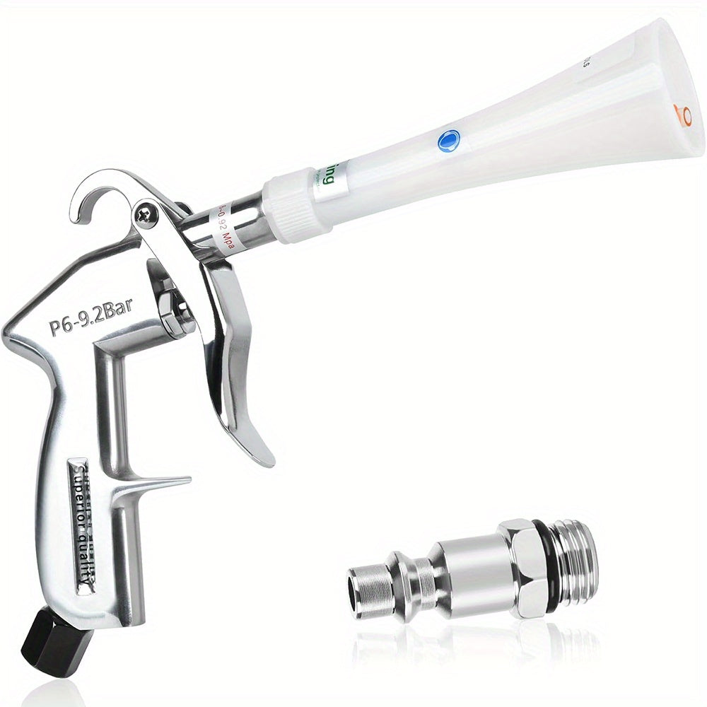 Dry Cleaning Gun with Brass Adjustable Air Flow Nozzle, Air Blower Gun Quickly Blasts Dirt and Dust from Surface Works with Air Compressor
