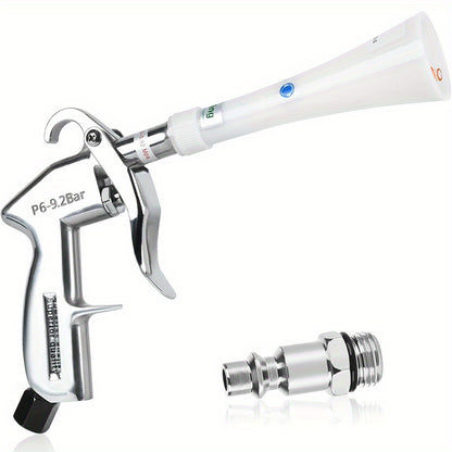 Dry Cleaning Gun with Brass Adjustable Air Flow Nozzle, Air Blower Gun Quickly Blasts Dirt and Dust from Surface Works with Air Compressor