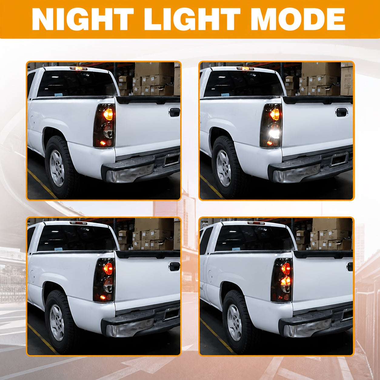 Taillights Truck Accessories A Pair Truck Accessories for Chevrolet for Chevy for Silverado 1500 1500HD 2500 2500HD 1999-2006, Tail Lights for Trucks Plastic Housing + Lens (No Bulbs)