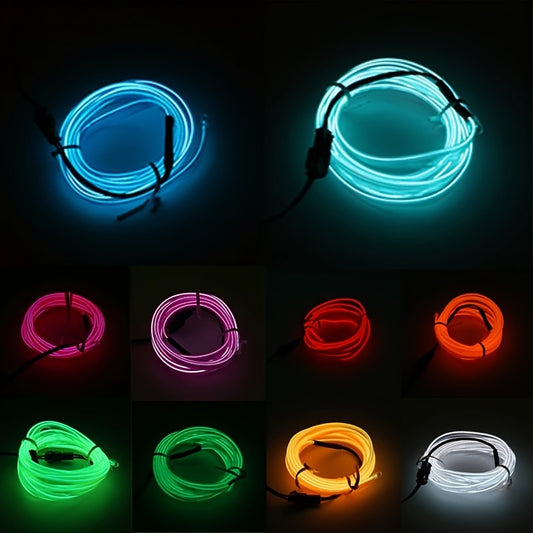 3m 7-color Car Interior Lighting, with APP Control And Music Synchronization Rhythm Ambient Lighting Kit, for Doors, Consoles And Instrument Panels, Interior Decoration, Dual Control System Of Remote Controller + APP