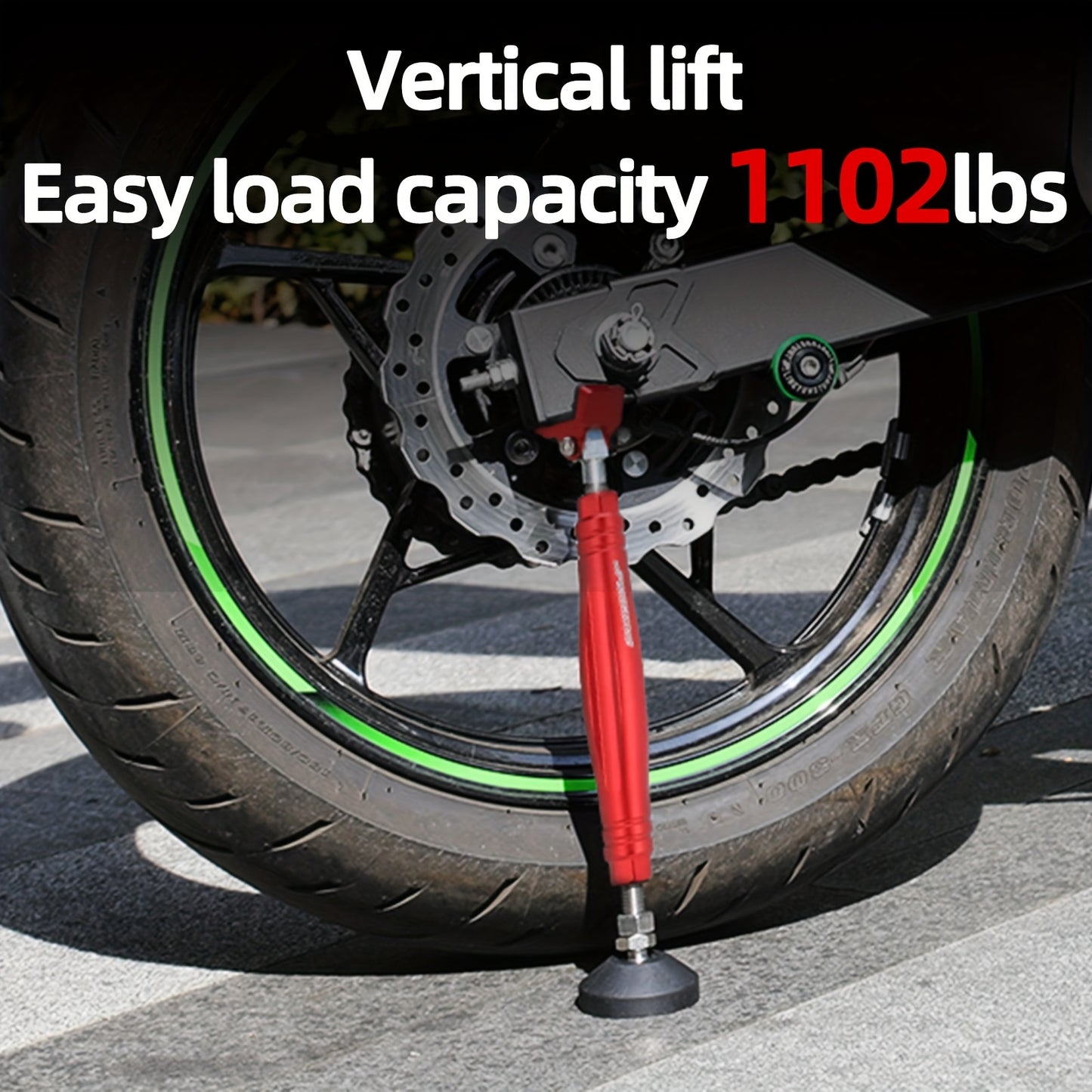 Motorcycle Stand Wheel Chain Cleaning Maintenance Stand Portable Motorcycle Lift Stand Replacement Riding Emergency Tool with Brake Buckle for KTM YAMAHA for KAWASAKI for SUZUKI Dirt Bike Supermoto Street Bike Racing ATV Quad KAYO Scooter Enduro