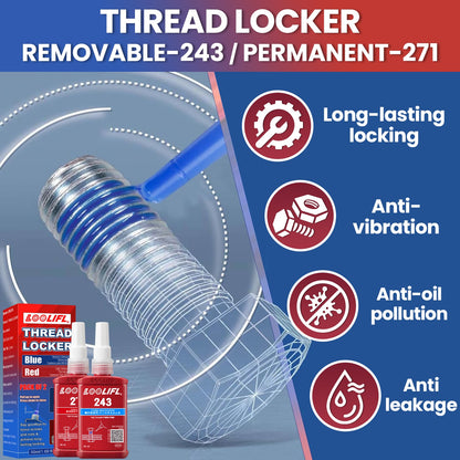 LOOLIFL 271-243 Pneumatic/Hydraulic Thread Sealant Bottle - 1.69 oz X 2