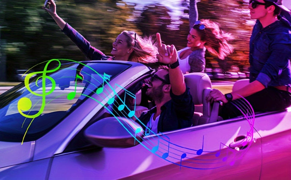 RGB Car Interior Ambient Light Kit – 5-in-1 Fiber Optic LED Strip 276 Inch, 16 Million Colors, Music Sync, App Control for Cars, Trucks & SUVs