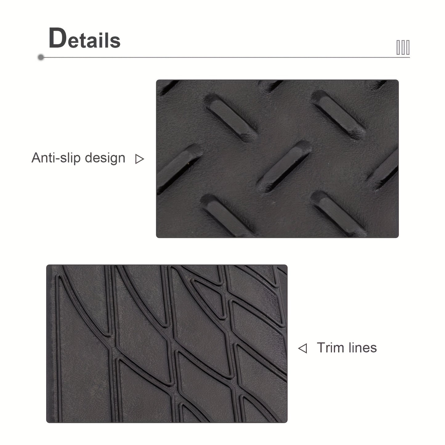 Vehicle Mat Universal Fit Trunk Cargo Liner All Weather Protection Seat Back Protector Trim-to-Fit Trunk Mat Compatible with Most Cars SUV Sedan