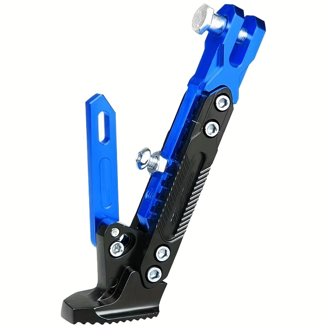 Motorcycle Kickstand Adjustable Side Stand – Aluminum Alloy, 330 LB Capacity, Universal Fit for Street Bikes Scooters Cruisers, 8 Colors
