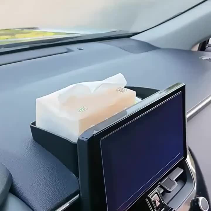 Non-Slip Dashboard Tray - Heavy Duty Non-Slip Car Organizer with Open Front Design, Suitable for All Vehicles - Securely Holds Phones, Keys, Coins, Cards - In-Car Accessory with Open Front Design And Rubber Base, Essential for Road Trips