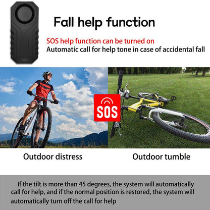 Motorcycle Alarm Anti-Theft with Remote – 113dB Loud Siren for Moped Scooter Bike, Adjustable Sensitivity, Universal Handlebar Strap, Easy Install