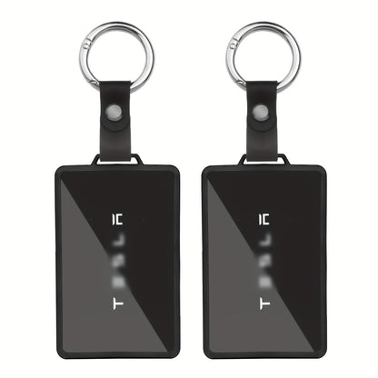 TPU Key Card Holder for Tesla Key Card, Suitable for Model S/X/3/Y Cybertruck Key Card. Key Card Holder Case for Tesla Model 3 for Model Y S/X Soft TPU Full Protection Key Fob Cover Shell Additions Key Chain 2pcs.