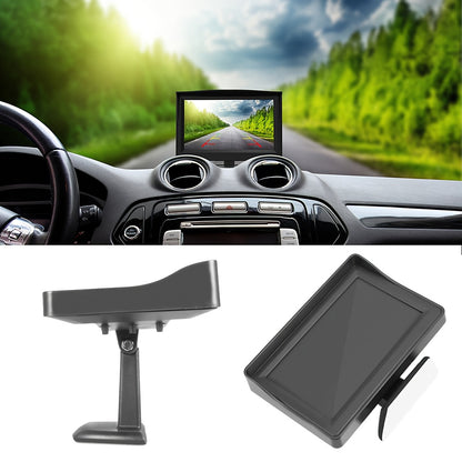 8 LED HD Reversing Camera Kit with 4.3 Inch Monitor | Backup Camera Car Rearview Mirror HD Parking System Night Vision, Wide Angle Lens, USB Charging, Video Resolution, No Battery - Perfect for Cars, Pickups, SUVs
