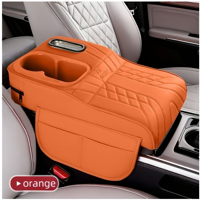 1 Car Center Console Tray with Raised Design, Tissue Box and Cup Holder, Multi-Color Options, Storage Mat, Includes a Gift Card