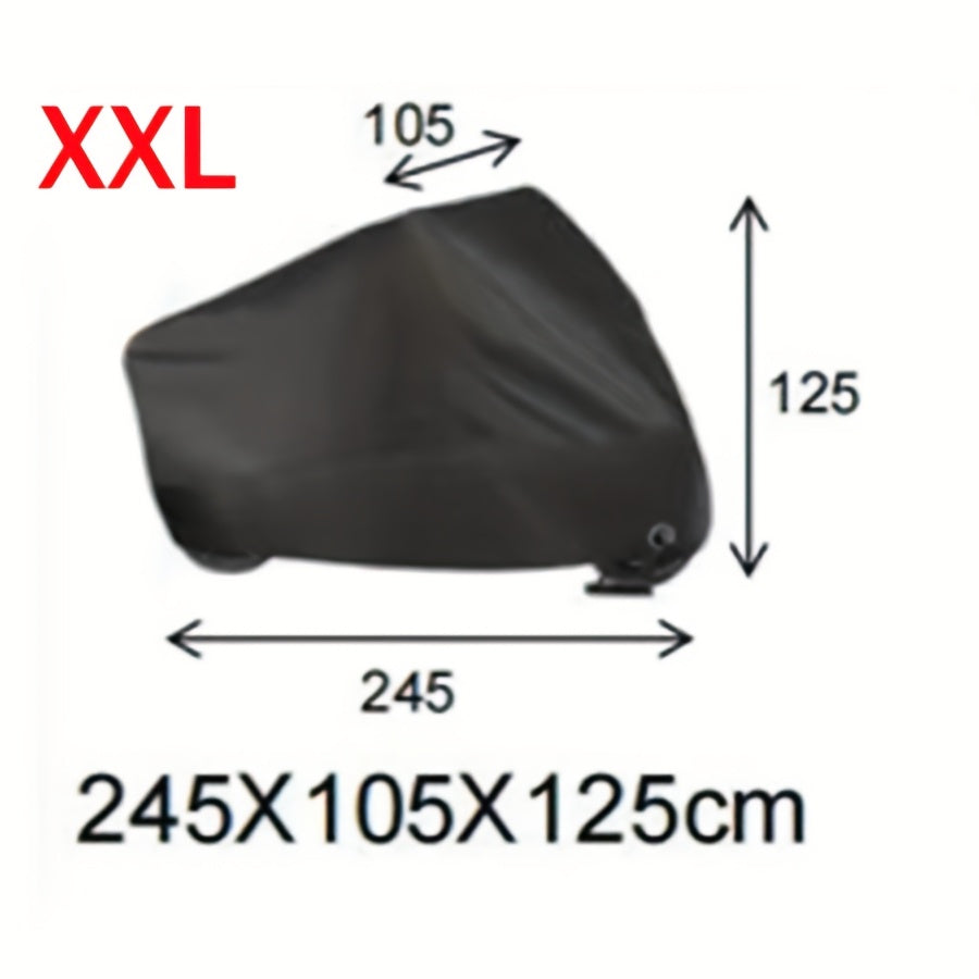 190T Universal Fit All-Waterproof, Dustproof, Sunscreen Heavy Duty Motorcycle Cover, Waterproof All Seasons Indoor Outdoor Protection, Sport Bikes Cruisers Scooter Touring Off-Road