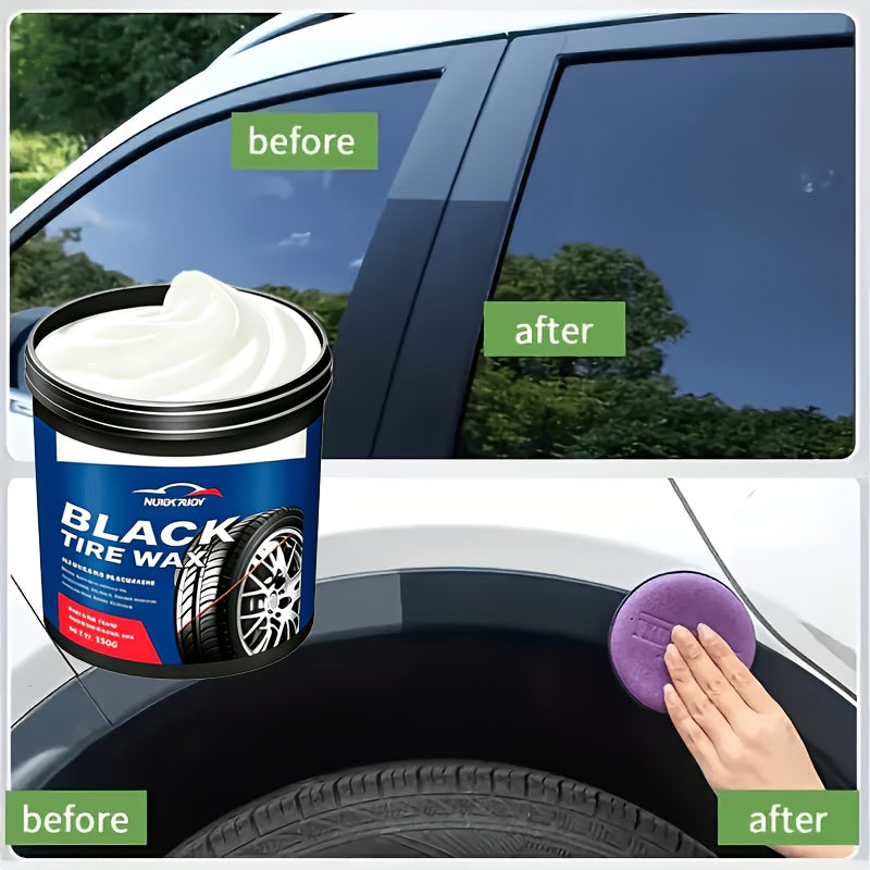 Heavy-Duty Multi-Purpose Plastic & Rubber Repair Paste Suitable for Cars, Tires, Wheel Hub Refurbishment - DIY Anti-Crack & Anti-Aging Protectant, Tire Shine Gel, Restorer for Auto Interior, Furniture Repair, Formula