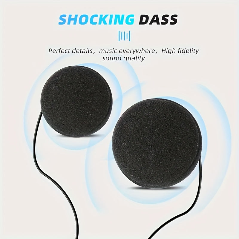 Motorcycle Helmet Bluetooth Headphones – Wireless 6.0, Hi-Fi Stereo, Noise Cancellation, Hands-Free Calls | RGB Atmosphere Light & Standard Variants