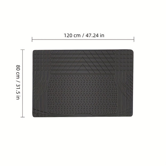 Vehicle Mat Universal Fit Trunk Cargo Liner All Weather Protection Seat Back Protector Trim-to-Fit Trunk Mat Compatible with Most Cars SUV Sedan