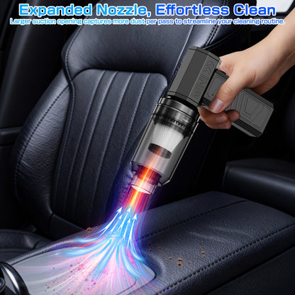 4 Gears Adjustable Turbo Blower, Wireless Rechargeable Air Blower with 130, 000 Rpm, High-speed Turbine Fan, Jet Fan 4Speed Settings - Cleaning Blower Tool Car Blowing Snow Electric Air Duster Portable Vacuum Kit Optional