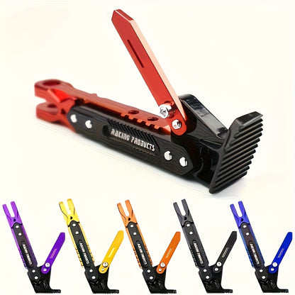 Motorcycle Kickstand Adjustable Side Stand – Aluminum Alloy, 330 LB Capacity, Universal Fit for Street Bikes Scooters Cruisers, 8 Colors