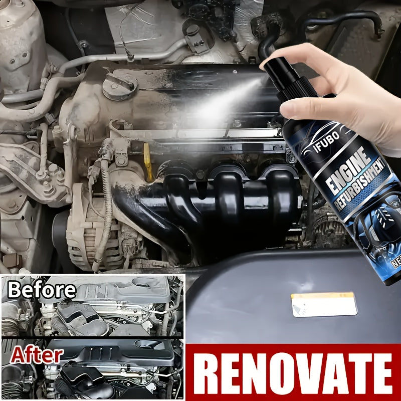 Engine Degreaser & Exterior Cleaner 3.38 oz + Towel – Powerful Oil & Grime Remover for Engine Heads, Exhaust Pipes, Fuel & Water Systems, Low Odor