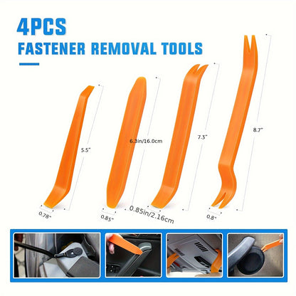 680pcs+ 45pcs Of Tools, Universal Automotive Bumper Fixing Clips, Car Door Panel Clips, Push Fender Rivet Expansion Screws Replacement Kit, Automotive Fastener Assembly with Fastener Removal Tools