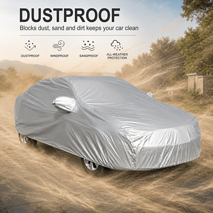 Universal Waterproof Car Cover-Full Car Cover. Uv-Proof, Rain-Proof, Dust-Proof, Snow-Proof And High Temperature-Resistant PEVA Materials, Four-Season Vehicle Protection, Auto Parts, Car Cover | Fashion Car Cover