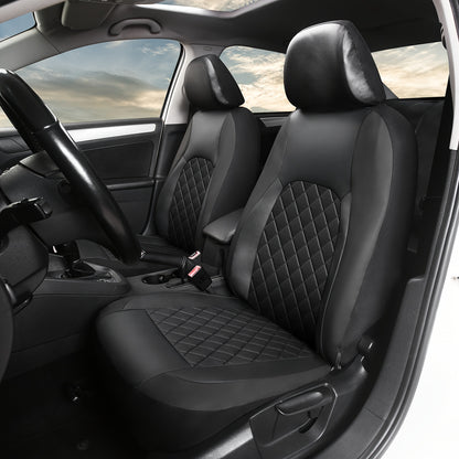 Universal Faux Leather Car Seat Covers Full Set Car Seat Covers Full Set Front Seats And Rear Bench, Universal Fit 5 Seat Covers For SUV, Automotive Truck, for Jeep, for Bmw, Scratch Proof, Car Accessories For Men And Women