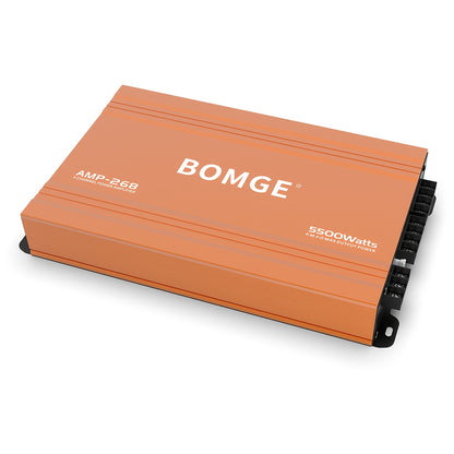 BOMGE Professional 4 Channel Amplifier Dub 4 Channel Car Amplifier AMP228 Vehicle Amplifier 2500 Watts Max for Subwoofers And Speakers
