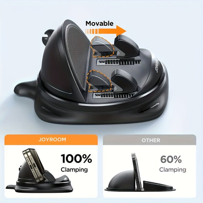JOYROOM  Phone Holder Mount - Rotatable Dash-Mounted Holders, Non-Slip, ABS,, Heat , Spring-Loaded Grip for iPhone,  & Smartphones