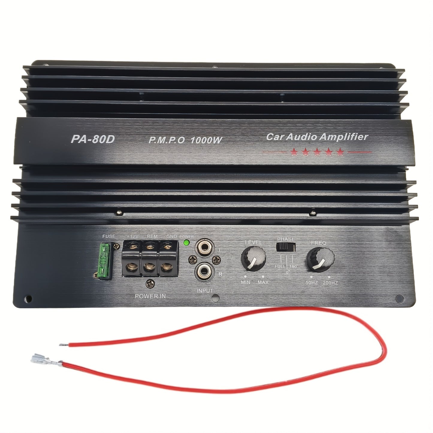 High Power 12V 1000W Car Audio Amplifier Board Powerful Subwoofer Bass Amplifier High Power 1000W Car Subwoofer Amplifier - RMS 600W, Supports 8Inch, 10Inch, 12Inch Speakers, Ultra Low Distortion(0.01%), 12V High Performance Audio Board