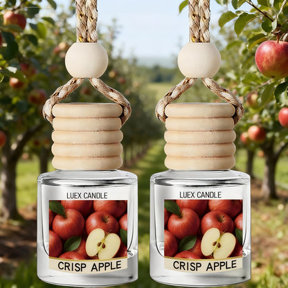 Set of 2 Car Air Freshener Diffusers - Vanilla Cream Scented Oil Diffuser for Vehicles, Lasting Fragrance for Over 45 Days