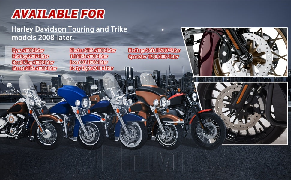 Motorcycle Front Axle Nut Covers CNC Spike Caps 3.6" – Fits Harley Touring Street Glide Road King Electra Glide Tri Glide 2008+, Black & Silver, Pair