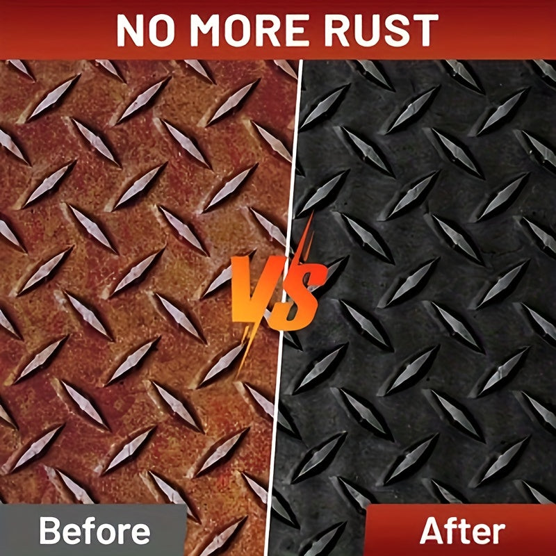 Rust Converter & Rust Preventive Coating 35 oz – Permanent Rust Remover, Anti-Rust Reformer for Metal, Non-Porous Protective Barrier, Black Metallic Paint