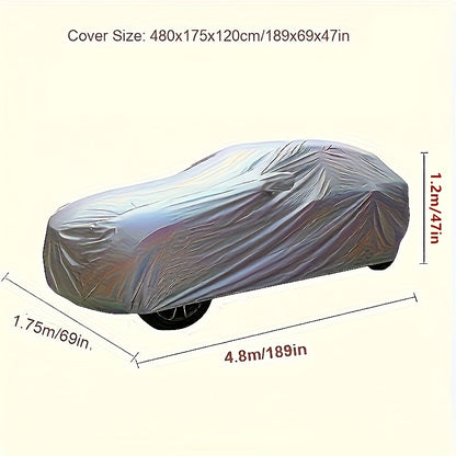 Universal Waterproof Car Cover-Full Car Cover. Uv-Proof, Rain-Proof, Dust-Proof, Snow-Proof And High Temperature-Resistant PEVA Materials, Four-Season Vehicle Protection, Auto Parts, Car Cover | Fashion Car Cover