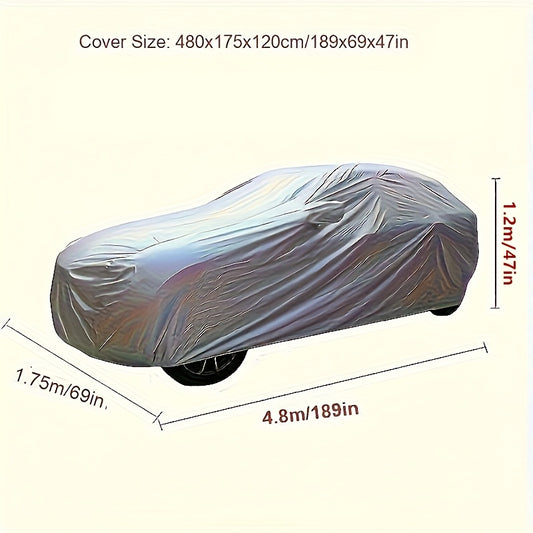 Universal Waterproof Car Cover-Full Car Cover. Uv-Proof, Rain-Proof, Dust-Proof, Snow-Proof And High Temperature-Resistant PEVA Materials, Four-Season Vehicle Protection, Auto Parts, Car Cover | Fashion Car Cover