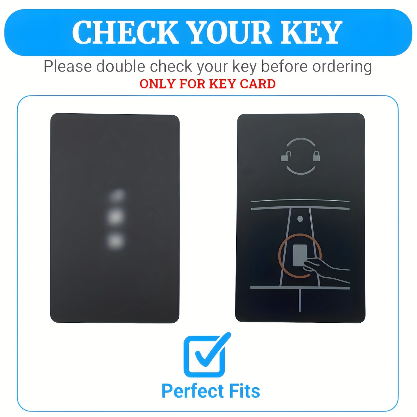 TPU Key Card Holder for Tesla Key Card, Suitable for Model S/X/3/Y Cybertruck Key Card. Key Card Holder Case for Tesla Model 3 for Model Y S/X Soft TPU Full Protection Key Fob Cover Shell Additions Key Chain 2pcs.