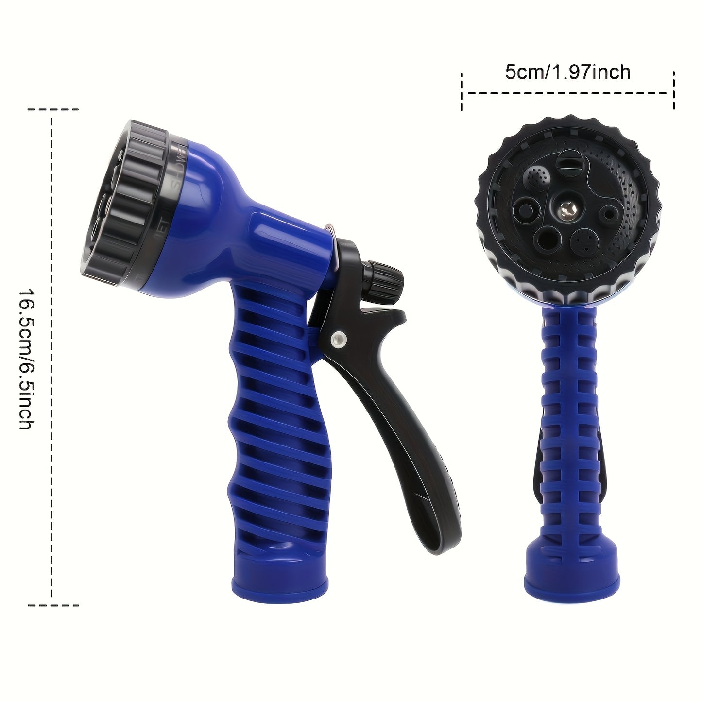 100-Foot Car Wash Hoses Car Cleaning Hose Nozzle with 7 High-Pressure Spray Functions, Lightweight And Portable, Resistant to Twisting, Rustproof Design, Suitable for Car Wash And Car Cleaning Car Care, And Camping Vehicle Use Brand Jayunlab